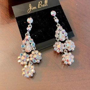 Jim Ball AB earrings and custom matching bracelet.